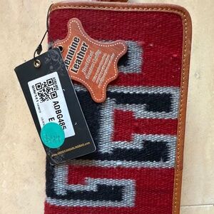 American Darling Organizer Upcycled Wool Genuine Leather Women's Western Wallet